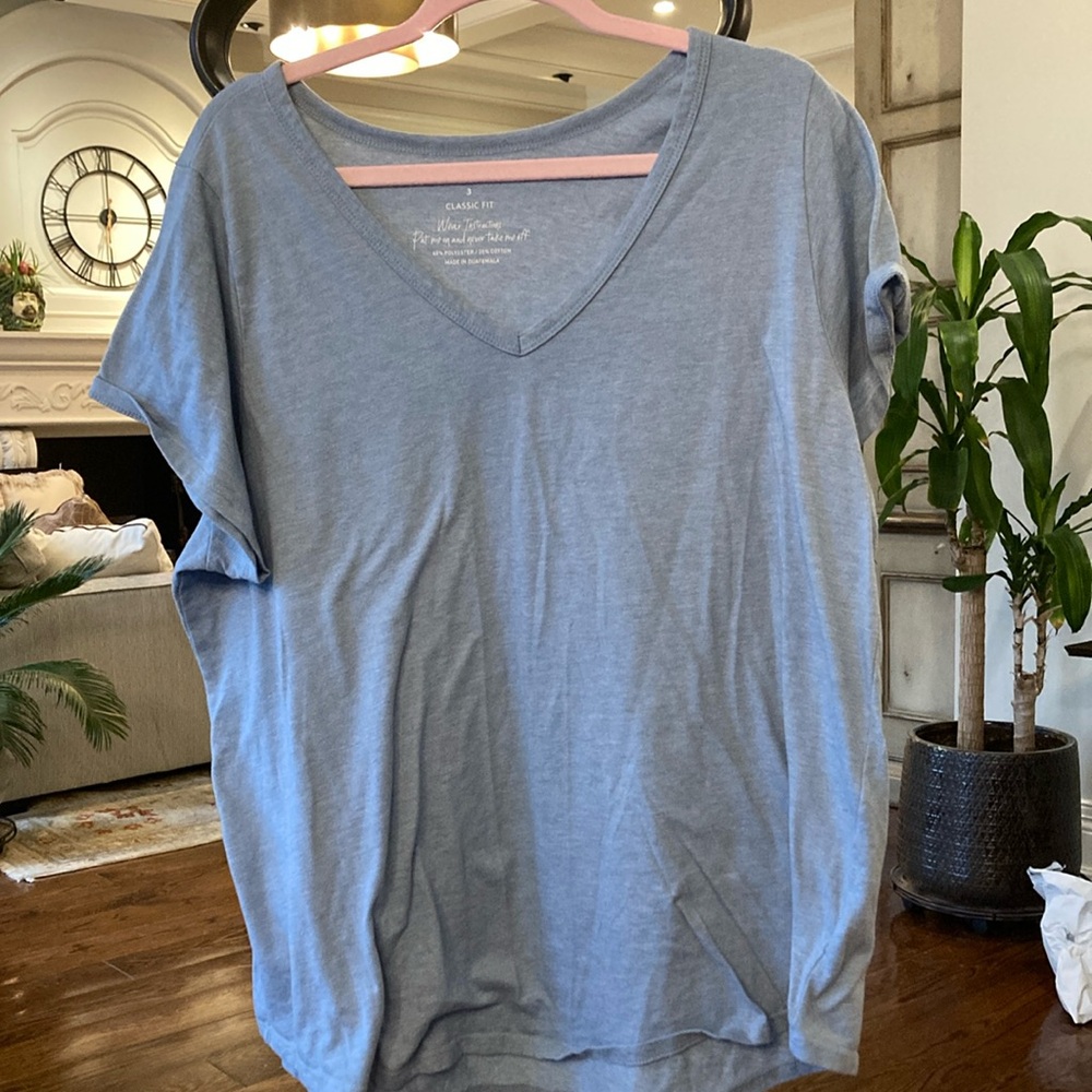 Torrid Relaxed Blue Short Sleeve T-Shirt